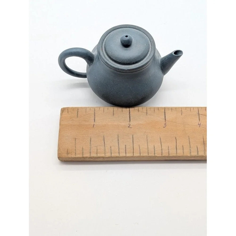100cc Yixing‎ Zisha Gongfu Shui Ping Blue Clay Teapot 2